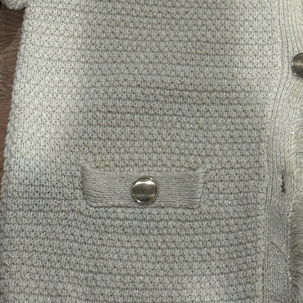 Mango Cream Button-Up Cardigan - Picture 3 of 8